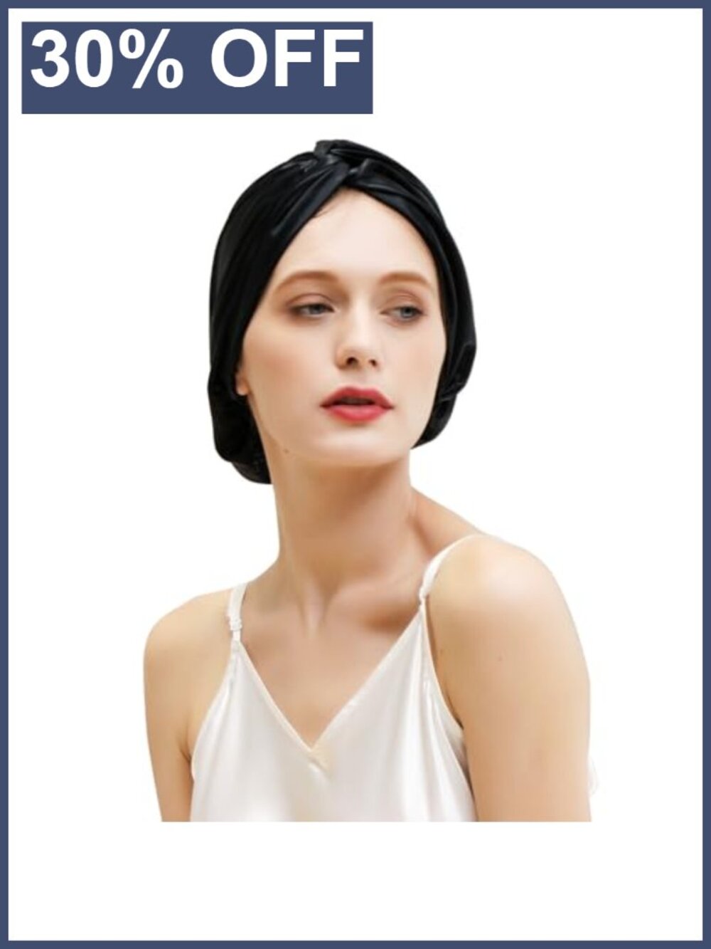 22 Momme 100% Mulberry Silk Bonnet Adjustable Sleep Cap Turban